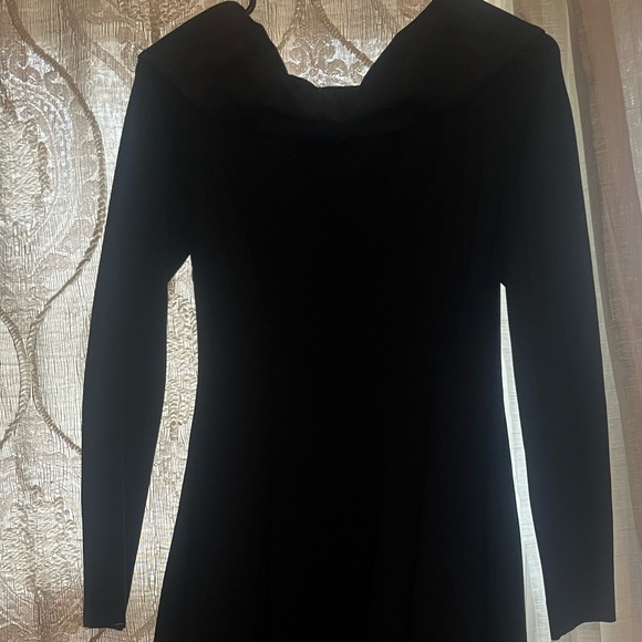 LIKE NEW Size 2 Dorothee Schumacher Emotional Essence Black Midi Dress w/POCKETS - Picture 9 of 9